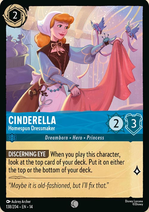 Disney Lorcana TCG: Cinderella, Homespin Dressmaker