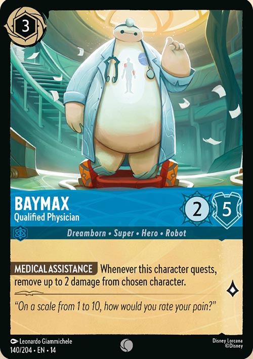 Disney Lorcana TCG: Baymax, Qualified Physician