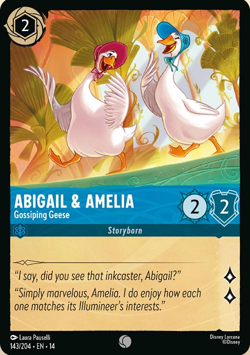 Disney Lorcana TCG: Abigail & Amelia, Gossiping Geese