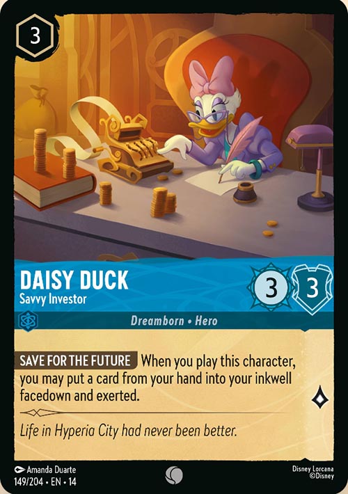 Disney Lorcana TCG: Daisy Duck, Savvy Investor