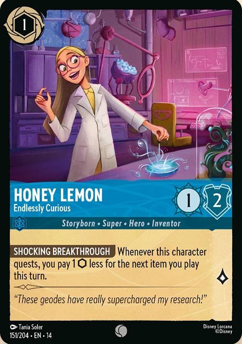 Disney Lorcana TCG: Honey Lemon, Endlessly Curious