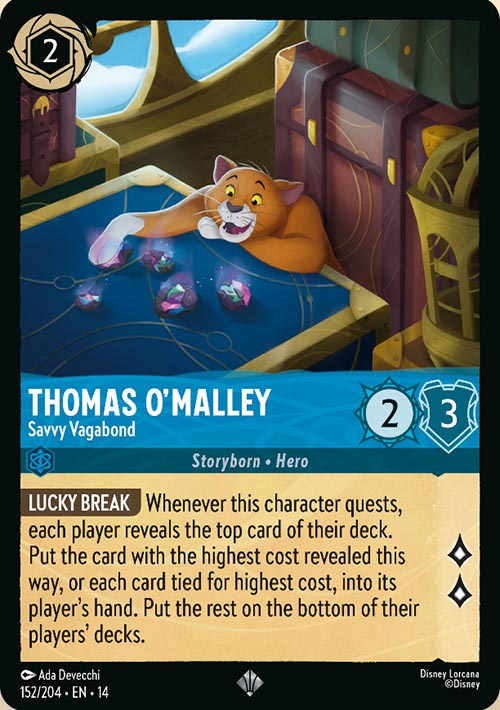 Disney Lorcana TCG: Thomas O'Malley, Savvy Vagabond