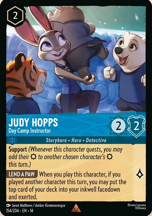 Disney Lorcana TCG: Judy Hopps, Day Camp Instructor