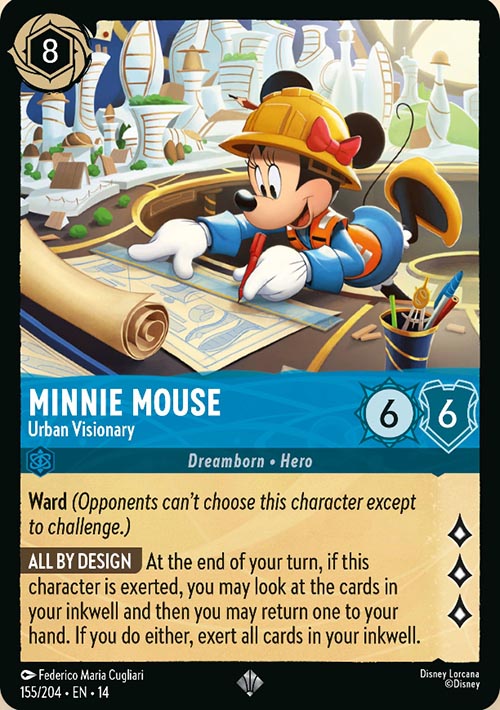 Disney Lorcana TCG: Minnie Mouse, Urban Visionary