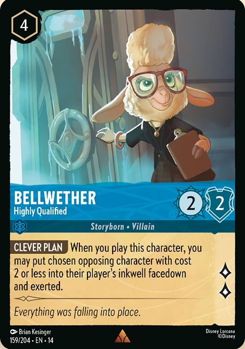 Disney Lorcana TCG: Bellwether, Highly Qualified