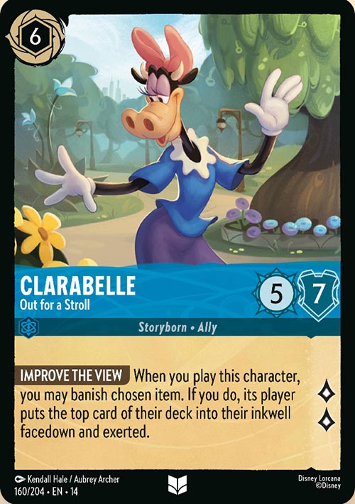 Disney Lorcana TCG: Clarabelle, Out for a Stroll