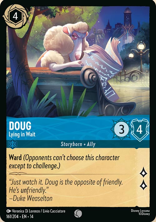 Disney Lorcana TCG: Doug, Lying in Wait