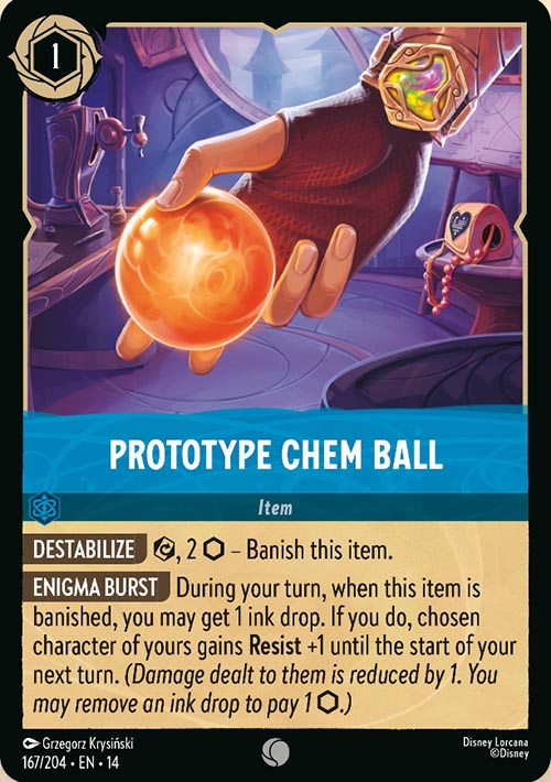 Disney Lorcana TCG: Prototype Chem Ball