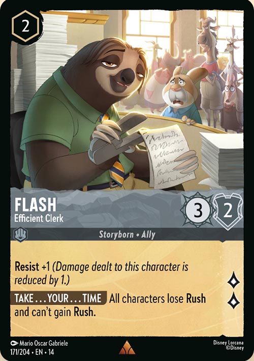 Disney Lorcana TCG: Flash, Efficient Clerk