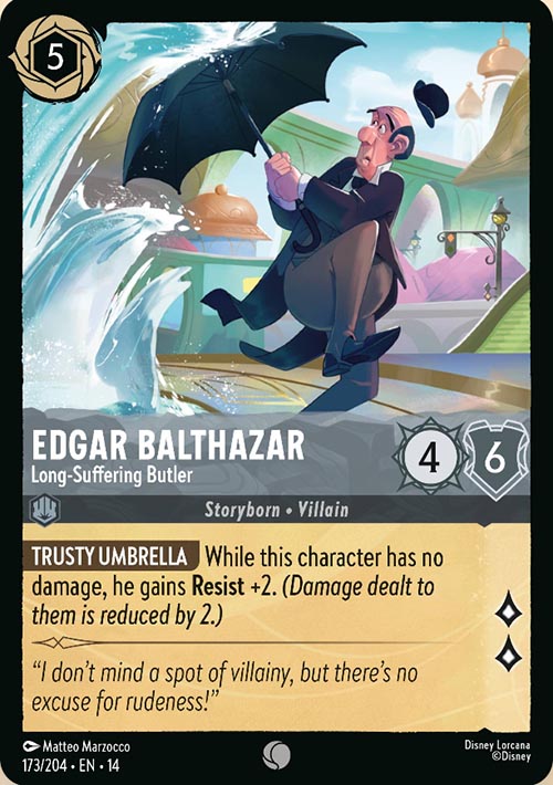 Disney Lorcana TCG: Edgar Balthazar, Long-Suffering Butler