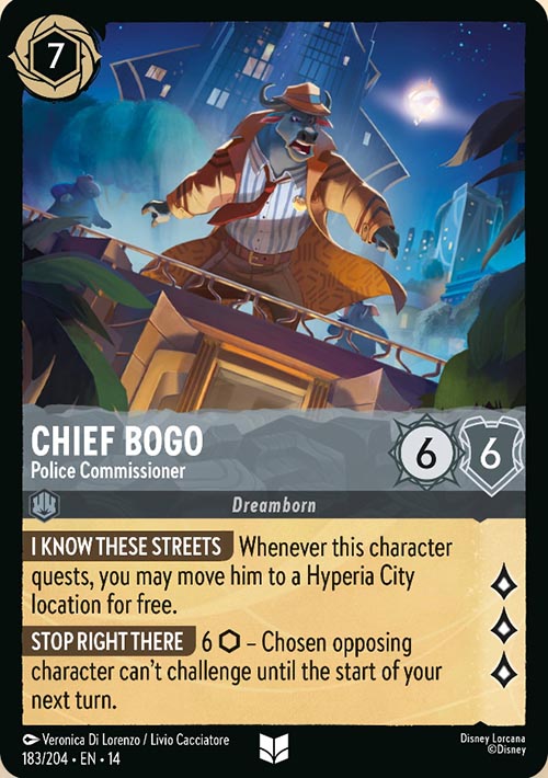Disney Lorcana TCG: Chief Bogo, Police Commissioner