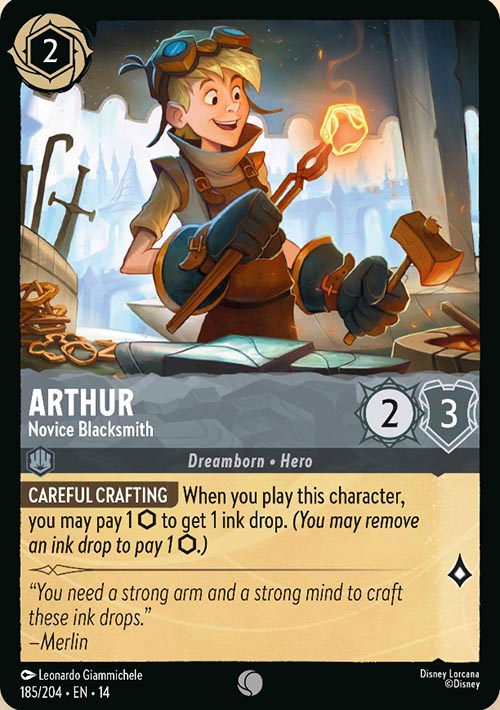 Disney Lorcana TCG: Arthur, Novice Blacksmith
