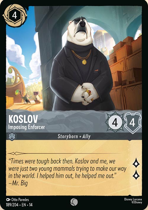 Disney Lorcana TCG: Koslov, Impsing Enforcer