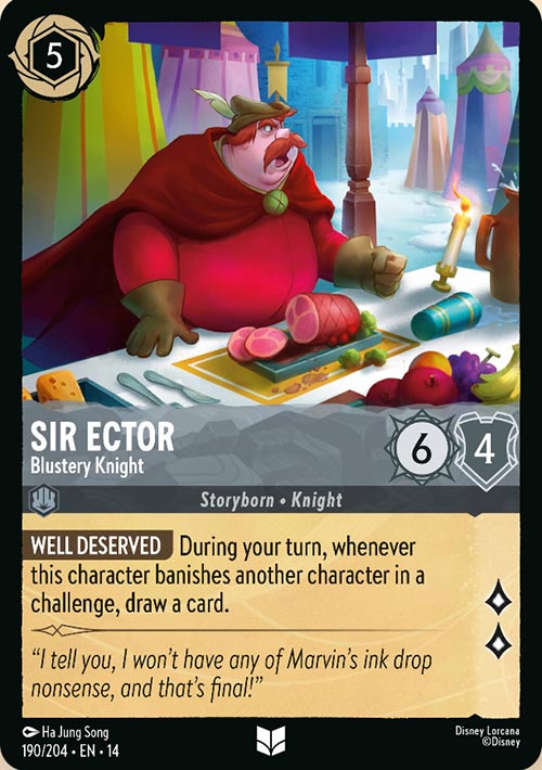 Disney Lorcana TCG: Sir Ector, Blustery Knight