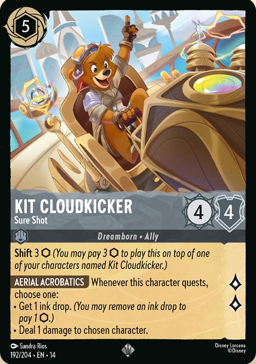 Disney Lorcana TCG: Kit Cloudkicker, Sure Shot