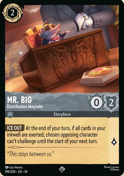 Disney Lorcana TCG: Mr. Big, Distribution Magnate