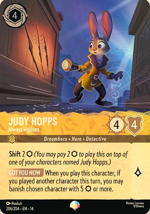 Disney Lorcana TCG: Judy Hopps, Always Vigilant