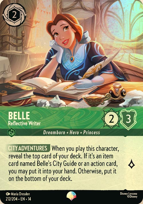 Disney Lorcana TCG: Belle, Reflective Writer