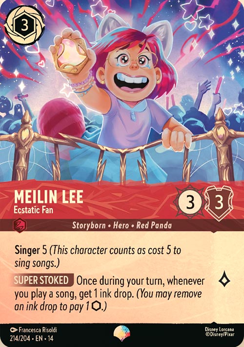 Disney Lorcana TCG: Meilin Lee, Ecstatic Fan