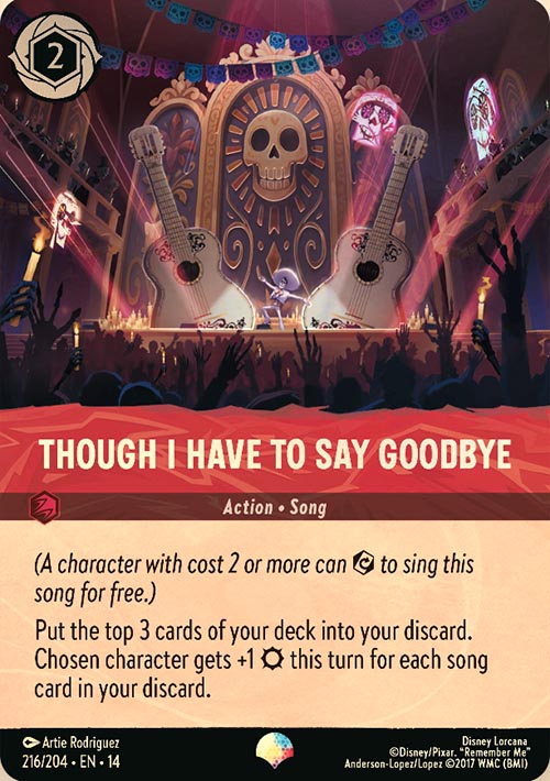 Disney Lorcana TCG: Though I Have To Say Goodbye