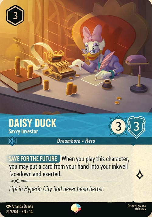 Disney Lorcana TCG: Daisy Duck, Savvy Investor