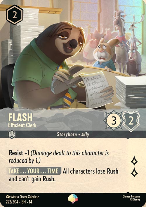 Disney Lorcana TCG: Flash, Efficient Clerk