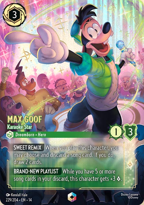 Disney Lorcana TCG: Max Goof, Karaoke Star