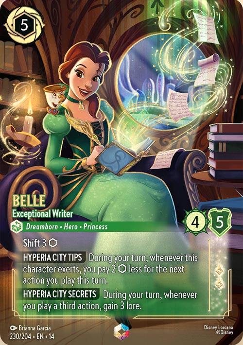 Disney Lorcana TCG: Belle, Exceptional Writer