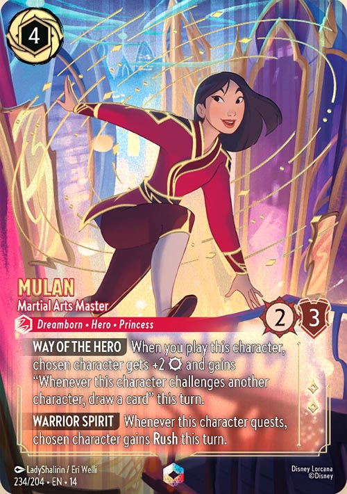 Disney Lorcana TCG: Mulan, Martial Arts Master