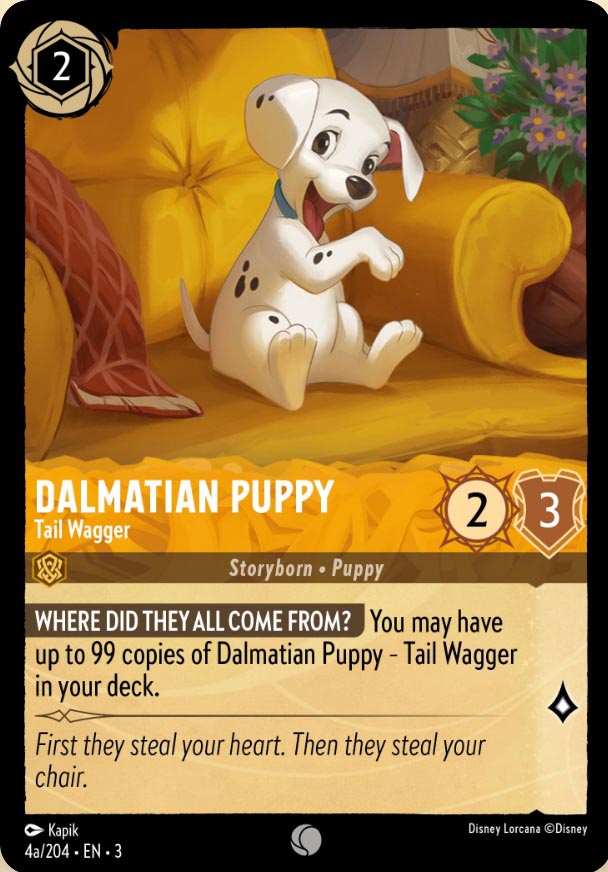 Disney Lorcana TCG: Dalmatian Puppy, Tail Wagger