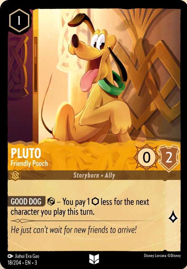 Disney Lorcana TCG: Pluto, Friendly Pooch