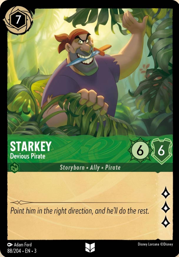 Disney Lorcana TCG: Starkey, Devious Pirate