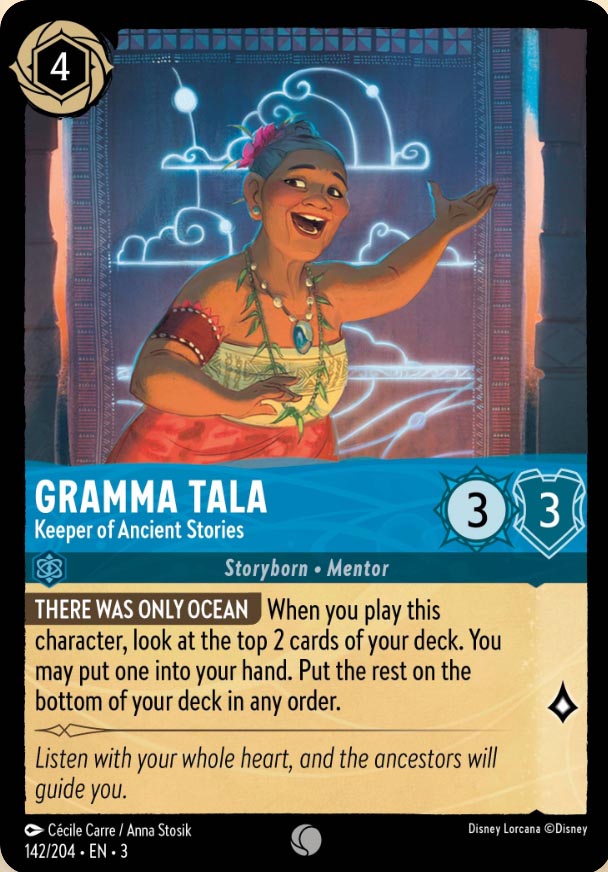 Disney Lorcana TCG: Gramma Tala, Kepper of Ancient Stories