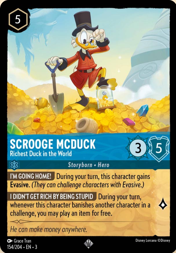Disney Lorcana TCG: Scrooge McDuck, Richest Duck in the World