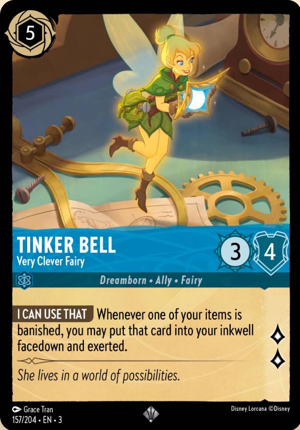 Disney Lorcana TCG: Tinker Bell, Very Clever Fairy