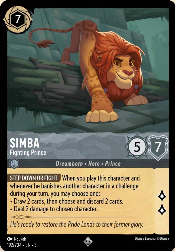 Disney Lorcana TCG: Simba, Fighting Prince