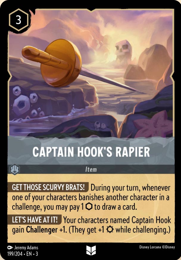 Disney Lorcana TCG: Captain Hook's Rapier