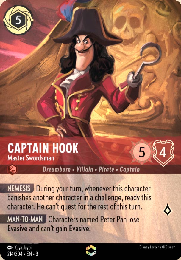 Disney Lorcana TCG: Captain Hook, Master Swordsman