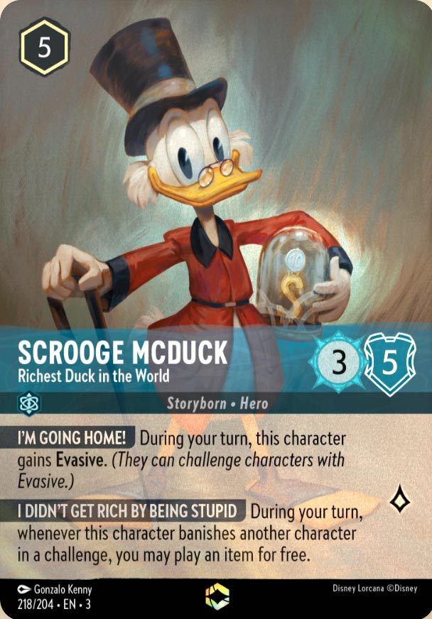 Disney Lorcana TCG: Scrooge McDuck, Richest Duck in the World