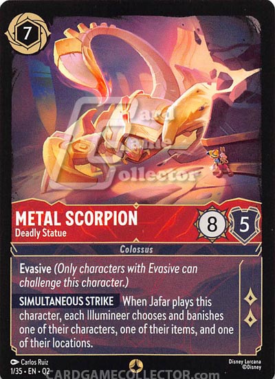Disney Lorcana TCG: Metal Scorpion, Deadly Statue