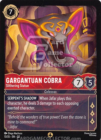 Disney Lorcana TCG: Gargantuan Cobra, Slithering Statue