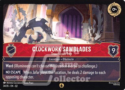 Disney Lorcana TCG: Clockwork Sawblades, Treacherous Trap