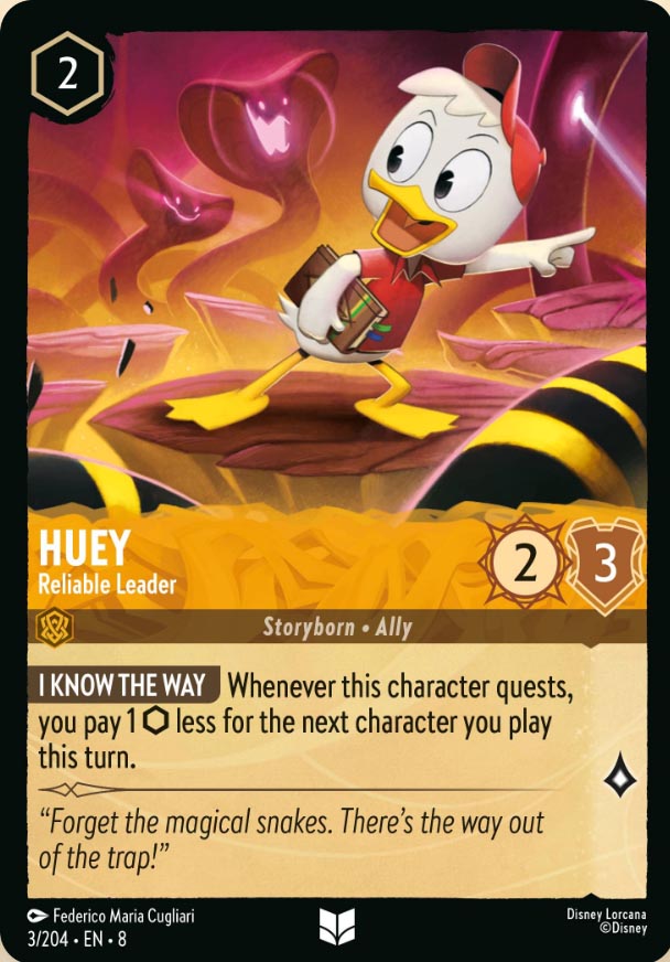 Disney Lorcana TCG: Huey, Reliable Leader