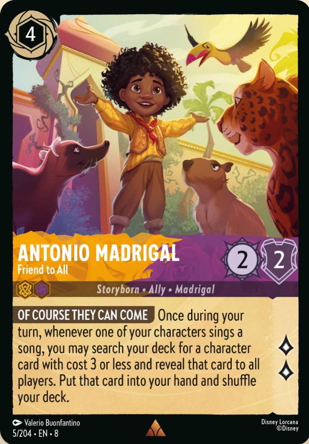 Disney Lorcana TCG: Antonio Madrigal, Friend to All