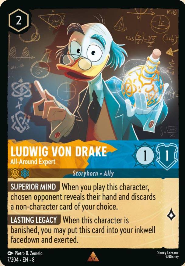 Disney Lorcana TCG: Ludwig Von Drake, All-Around Expert