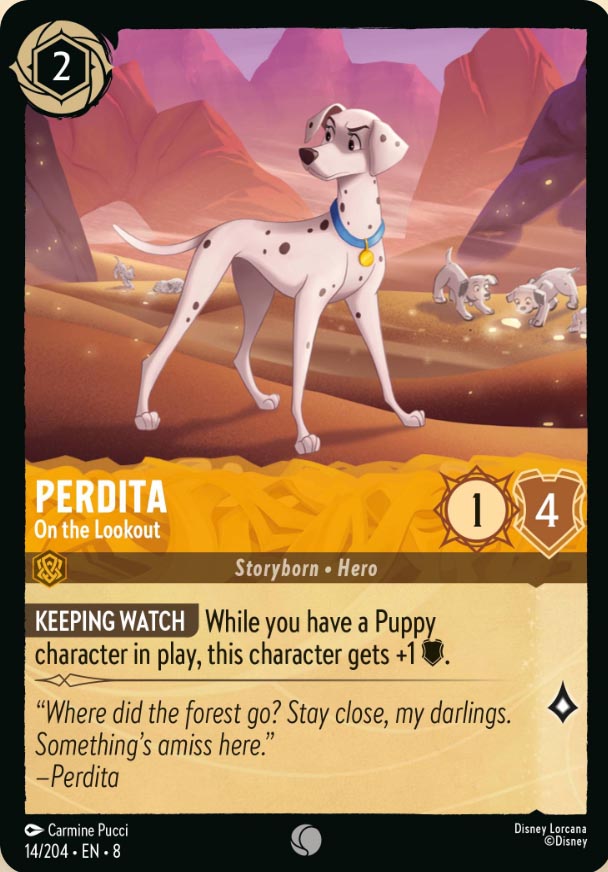 Disney Lorcana TCG: Perdita, On the Lookout