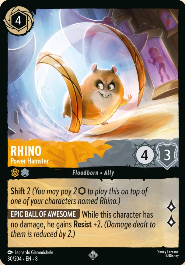 Disney Lorcana TCG: Rhino, Power Hamster