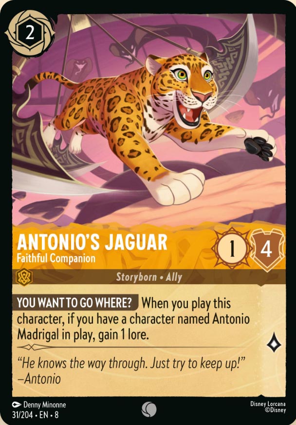 Disney Lorcana TCG: Antonio's Jaguar, Faithful Companion