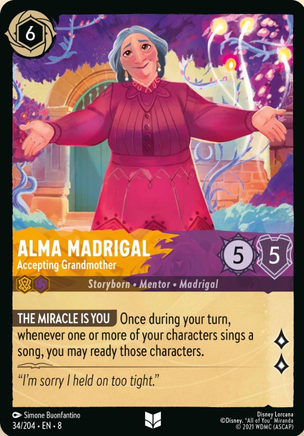 Disney Lorcana TCG: Alma Madrigal, Accepting Grandmother