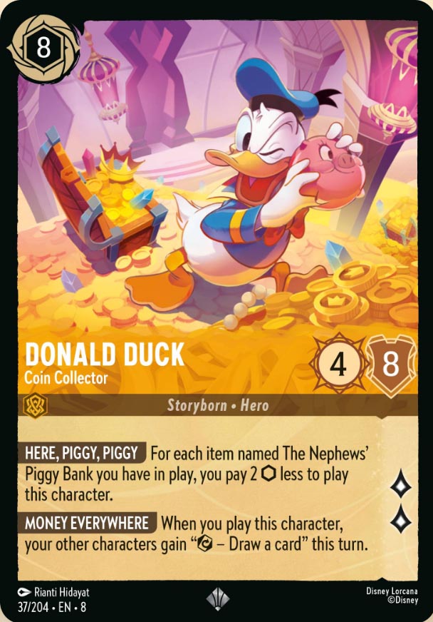 Disney Lorcana TCG: Donald Duck, Coin Collector